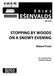 Stopping By Woods On A Snowy Evening