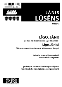 Līgo, Jāni!
