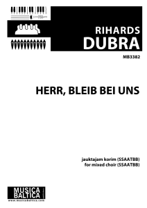 Herr, bleib bei uns
