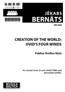 Creation of the World: Ovid's Four Winds