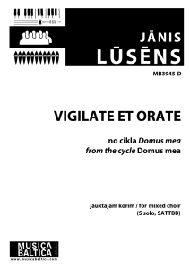 Vigilate et orate