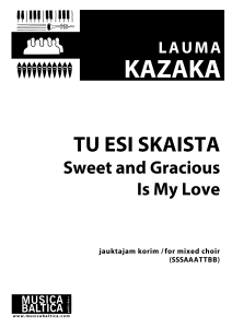 Tu esi skaista
