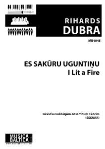 Es sakūru uguntiņu