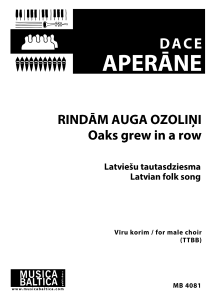Rindām auga ozoliņi