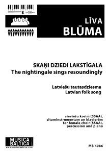 Skaņi dziedi lakstīgala