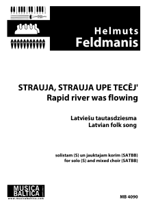 Strauja, strauja upe tecēj'