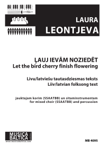 Ļauj ievām noziedēt