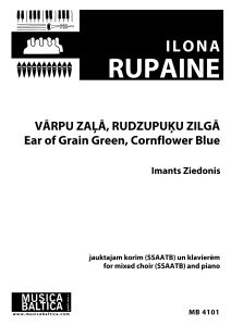 Vārpu zaļā, rudzupuķu zilgā