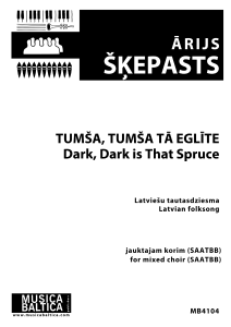 Tumša, tumša tā eglīte