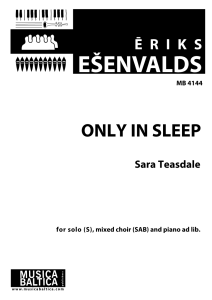 Only in Sleep