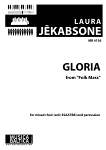 Gloria, no Folk Mass