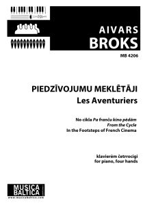 Piedzīvojumu meklētāji. No cikla Pa franču kino pēdām.