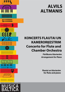 Koncerts flautai un kamerorķestrim. Pārlikums klavierēm