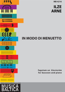 In modo di menuetto