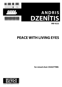 Peace with Living Eyes