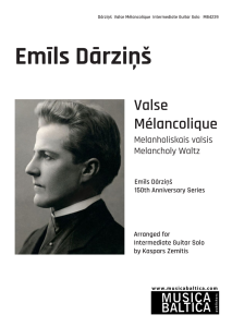 Melanholiskais valsis (Intermediate Guitar Solo)