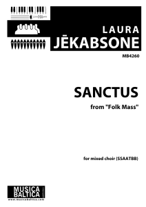 Sanctus (no Folk Mass)