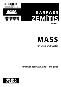 Mesa korim un ģitārai