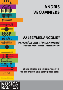 VALSE “MÉLANCOLIE", Parafrāze valsis "Melanholija"