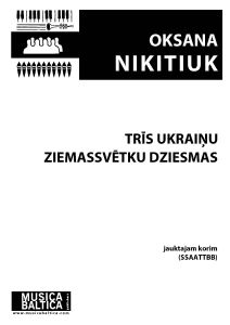Trīs ukraiņu Ziemassvētku dziesmas